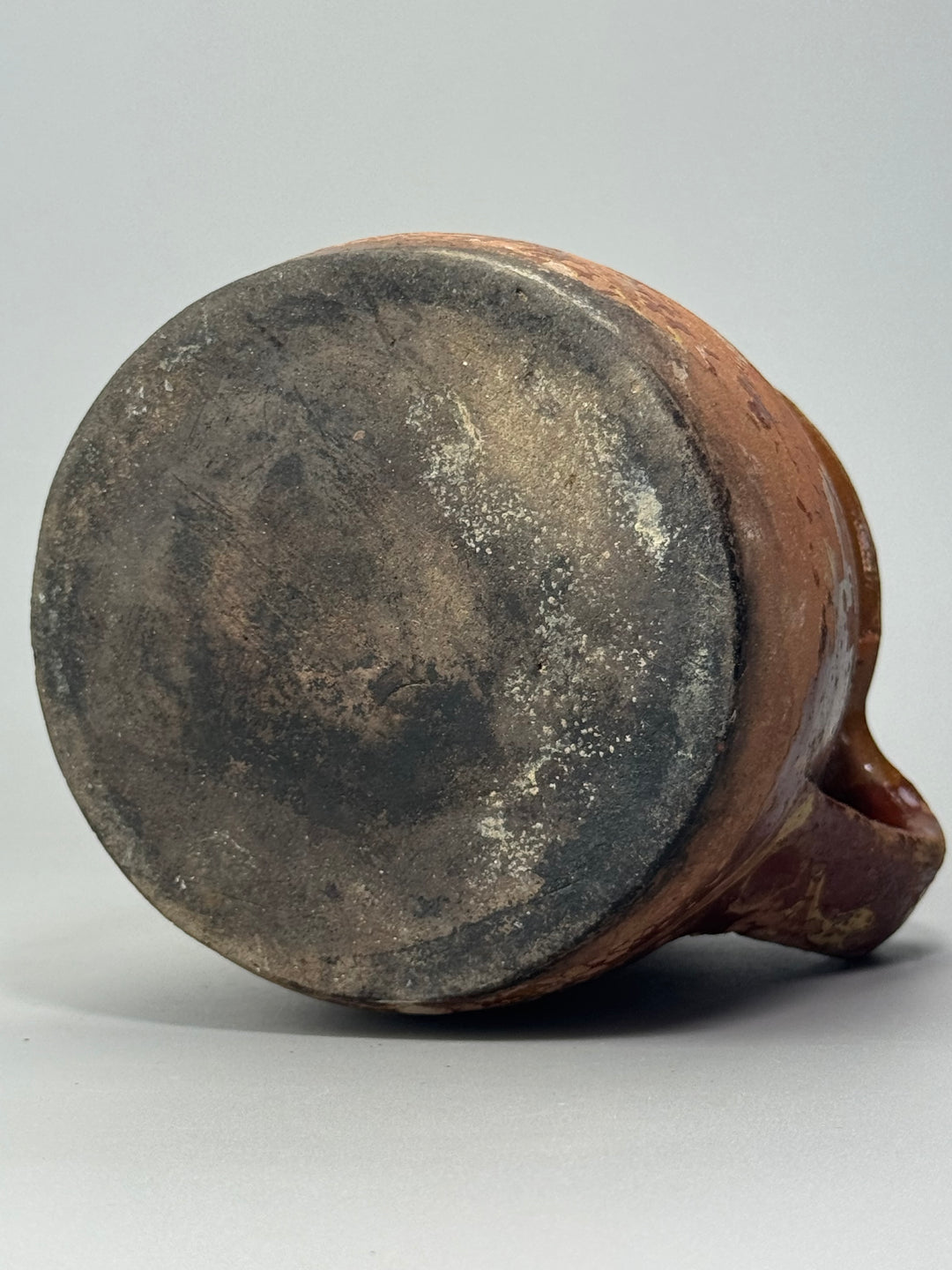 Brocca antica in terracotta smaltata rustica Ceramica Popolare