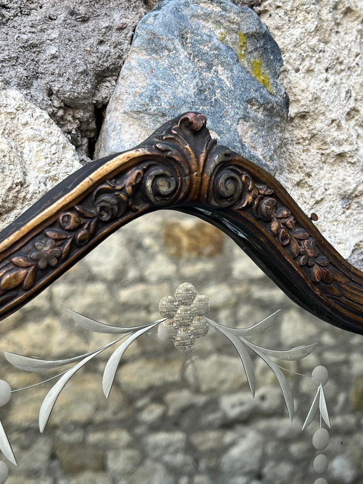 Specchio cornice legno intagliato