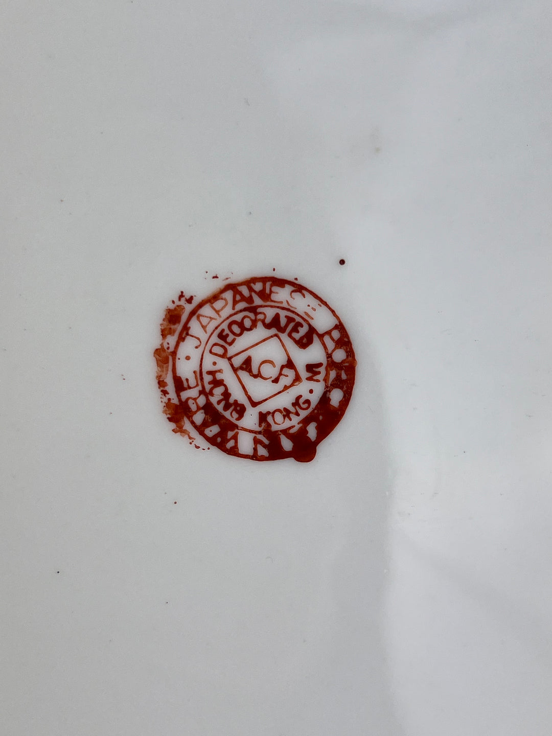 Piatto in porcellana giapponese decoro floreale