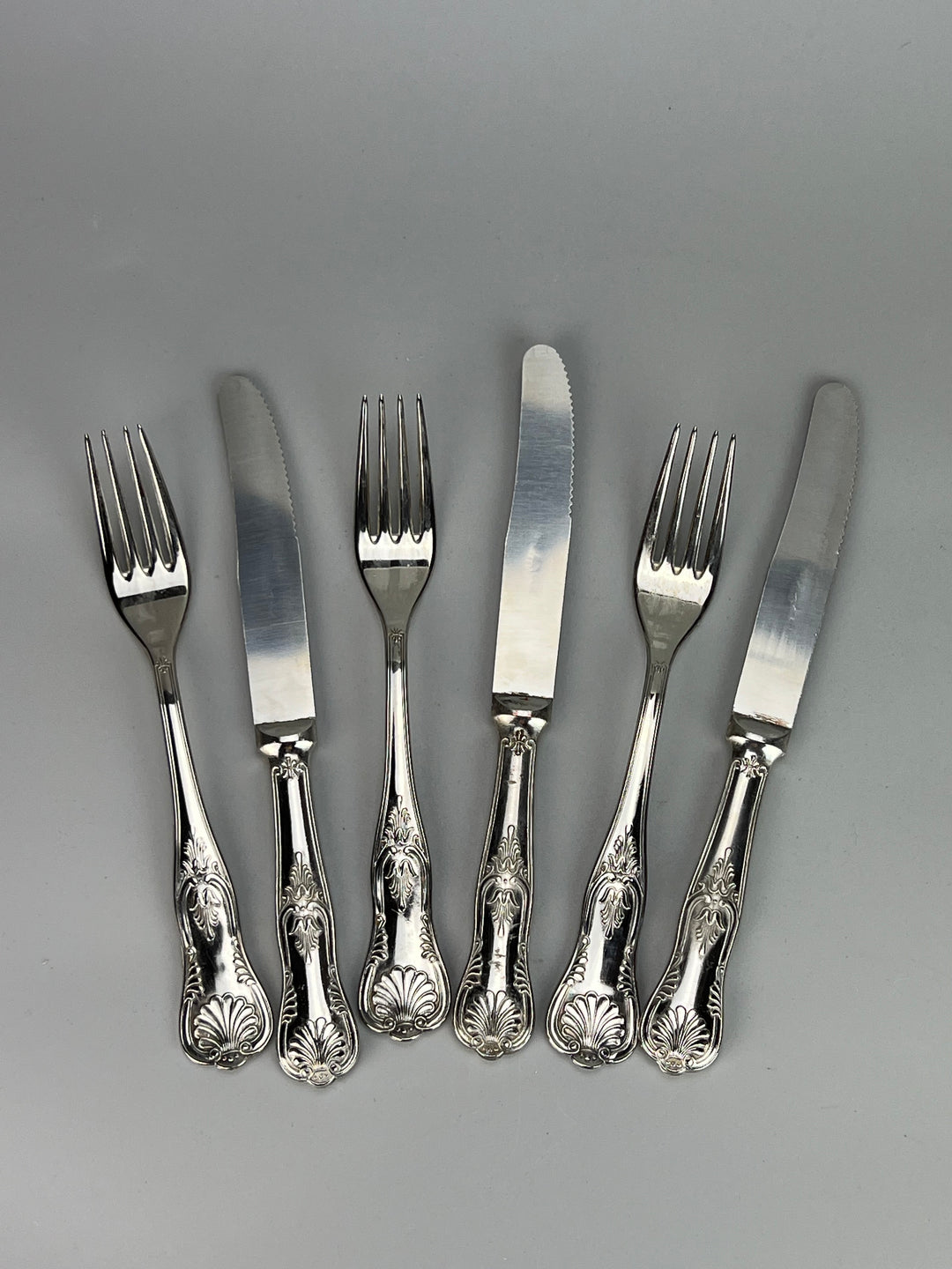 Servizio posate sei persone silverplate