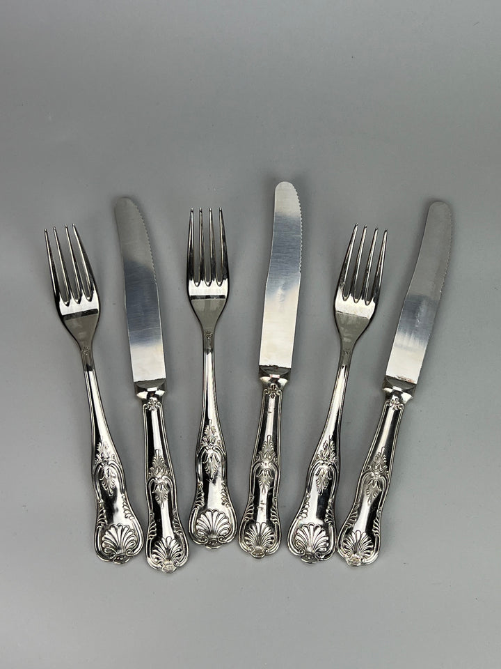 Servizio posate sei persone silverplate