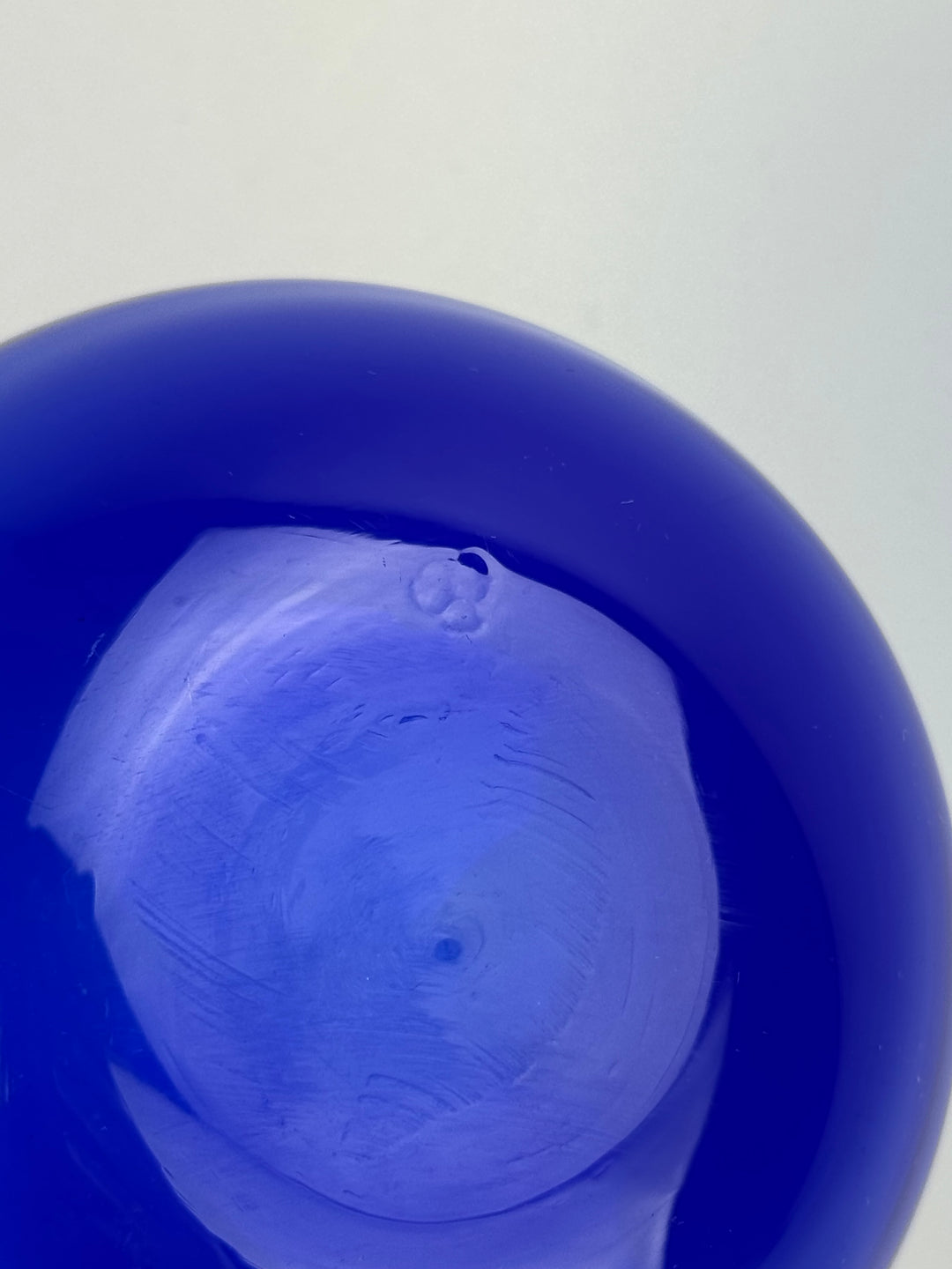 Set di 10 ciotoline in vetro blu cobalto anni ’70