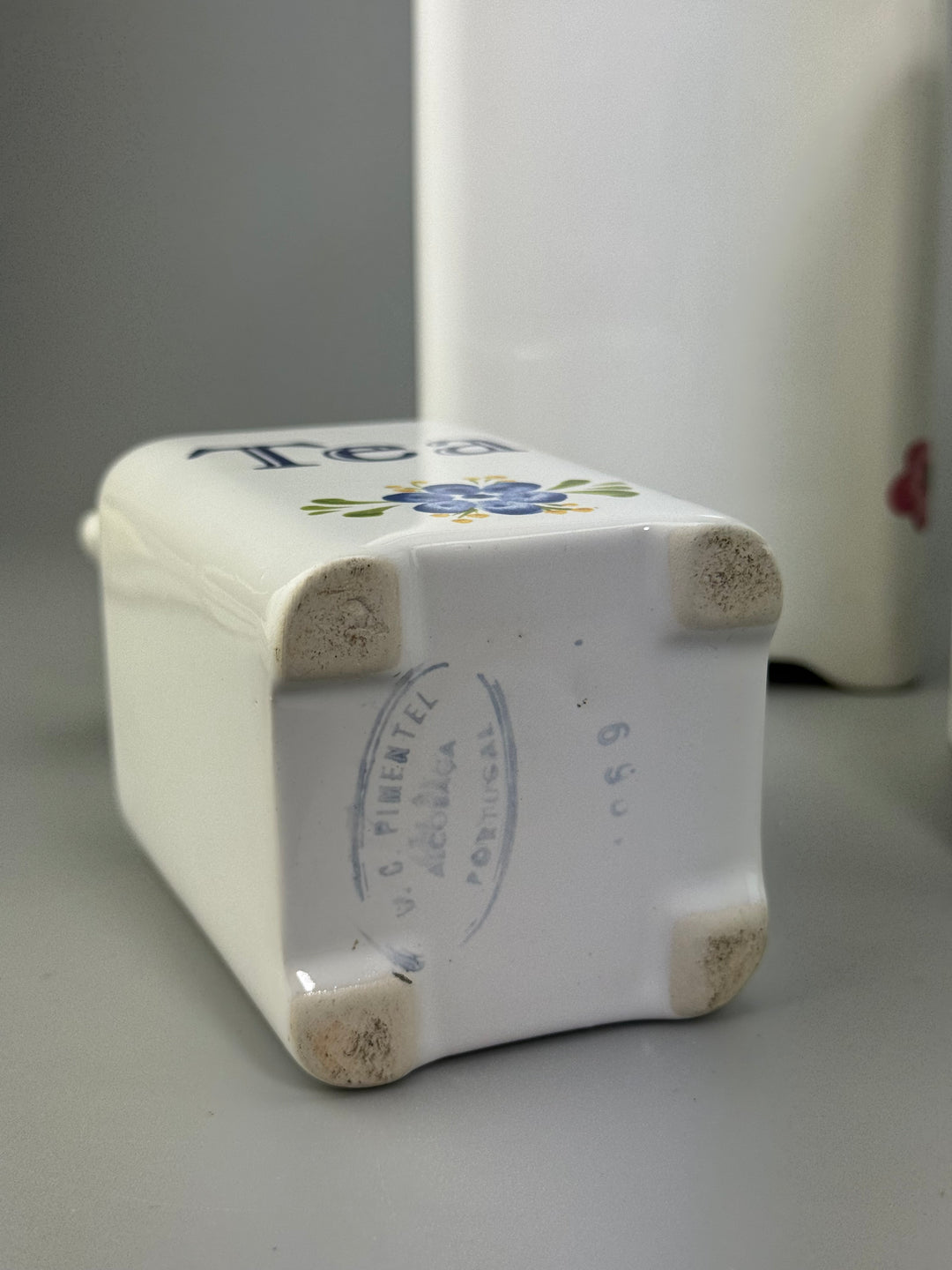 Set barattoli da cucina in ceramica portoghese Tea Coffee Sugar