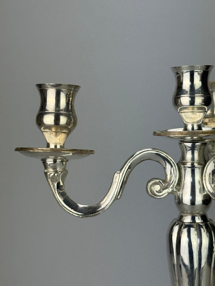 Candelabro Silverplated a 4 Fiamme King's House Sheffield Collection