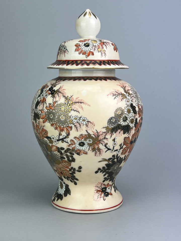 Vaso Cinese porcellana dipinta a mano decoro floreale