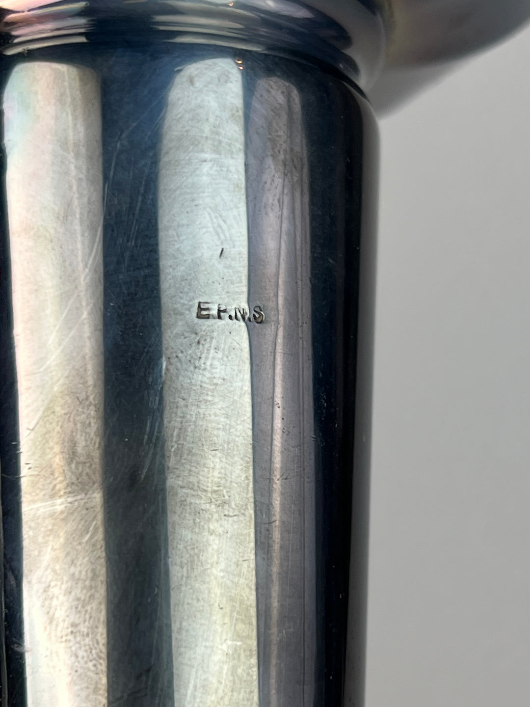 Vaso monofiore silverplated