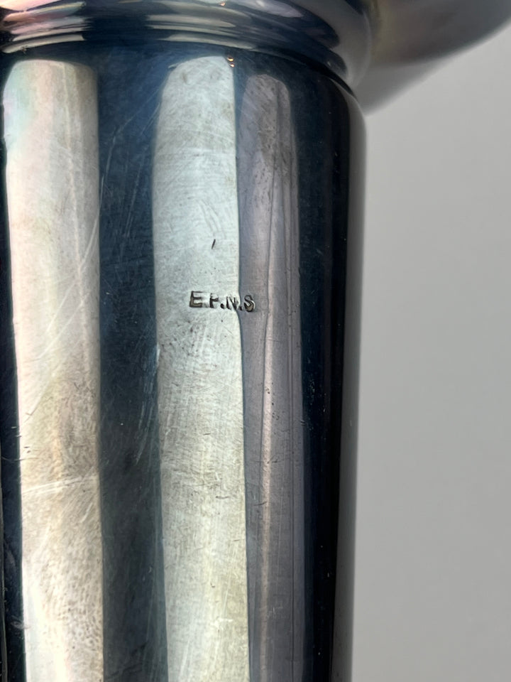 Vaso monofiore silverplated