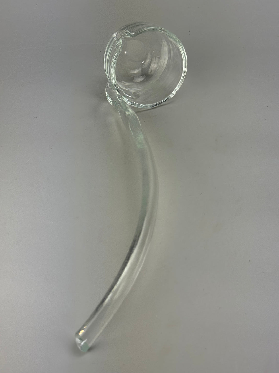 Ciotola vintage da punch in vetro con coperchio e mestolo