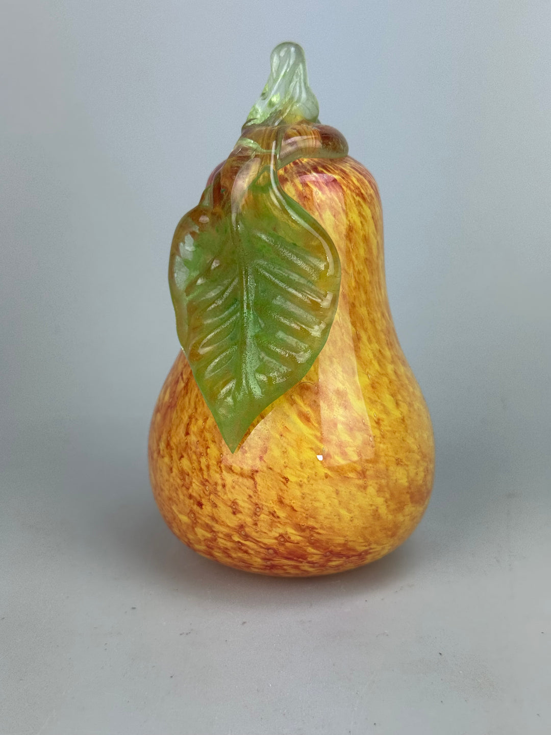 Set di frutta decorativa in vetro soffiato colorato 6 pezzi vintage