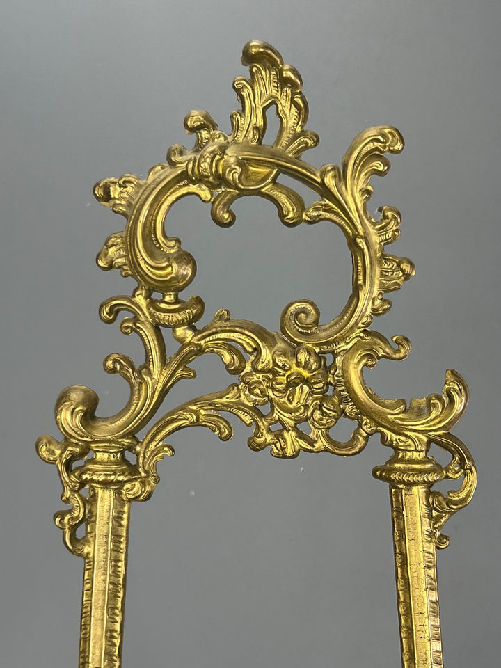 Cavalletto da tavolo ottone stile rococò vintage