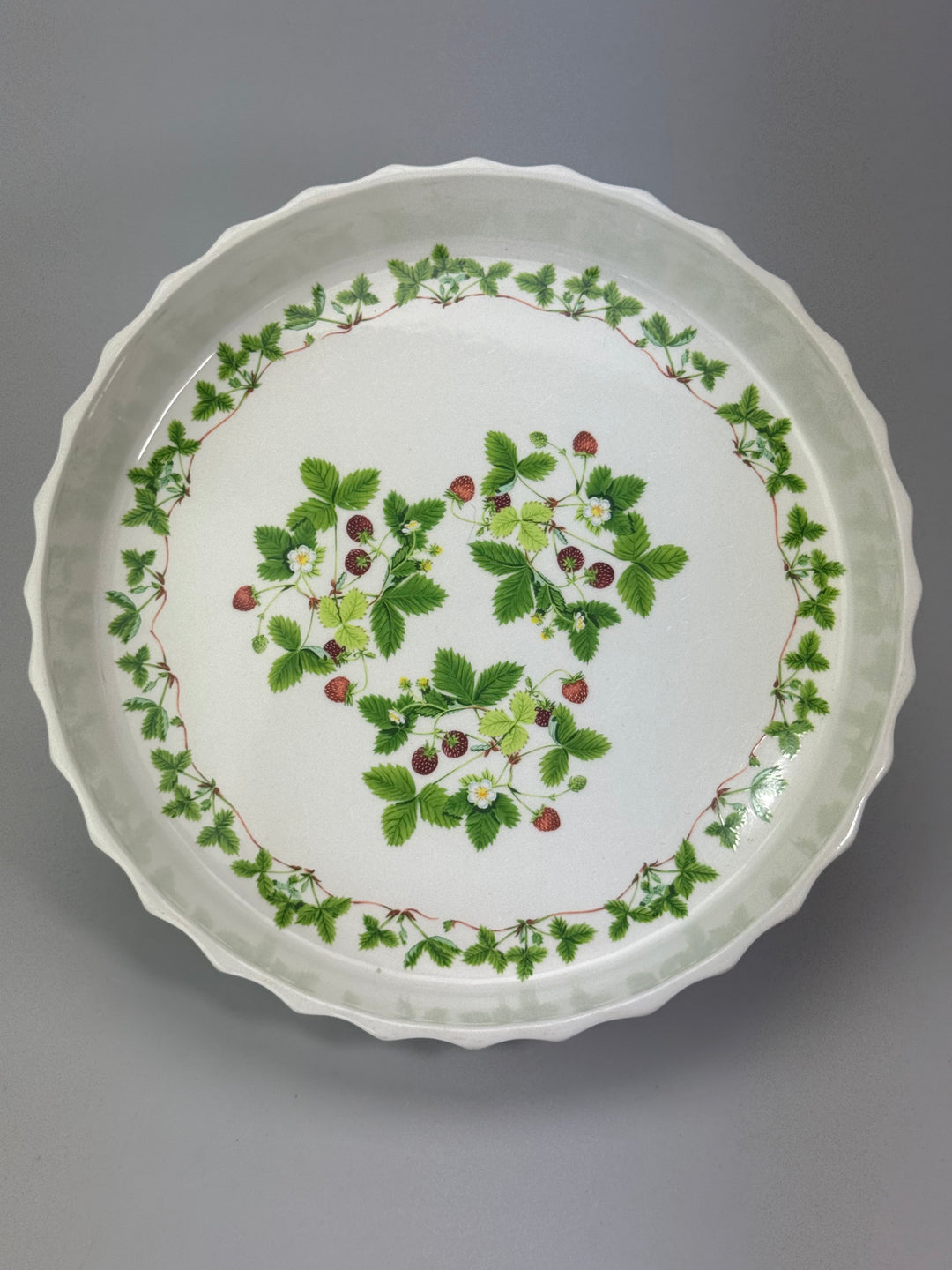 Pirofila in ceramica vintage Portmeirion con decoro fragoline di bosco