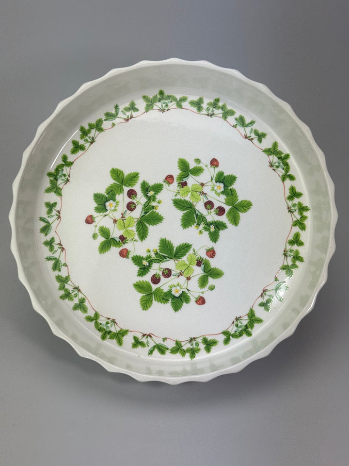Pirofila in ceramica vintage Portmeirion con decoro fragoline di bosco
