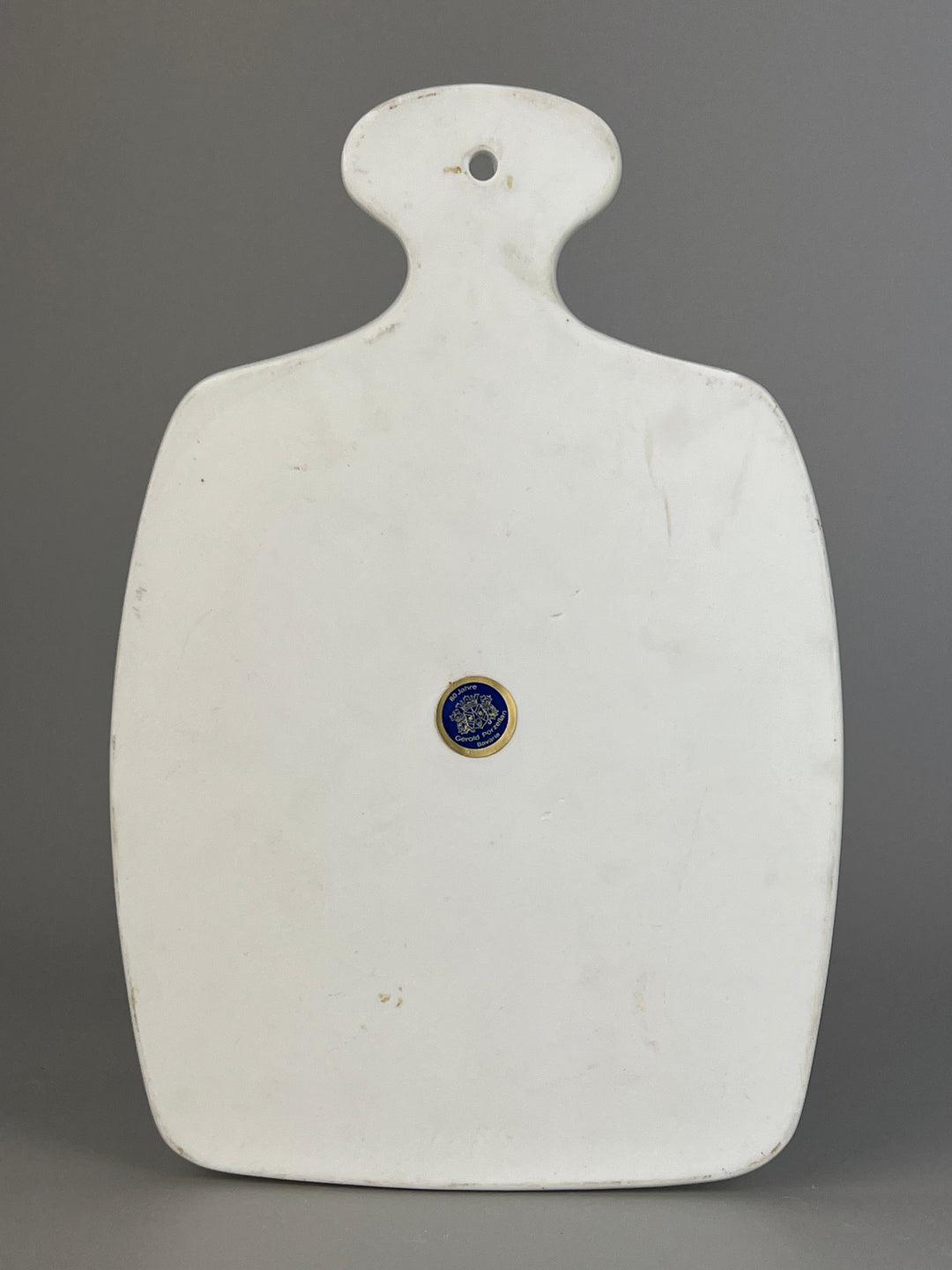 Tagliere in porcellana decoro blu