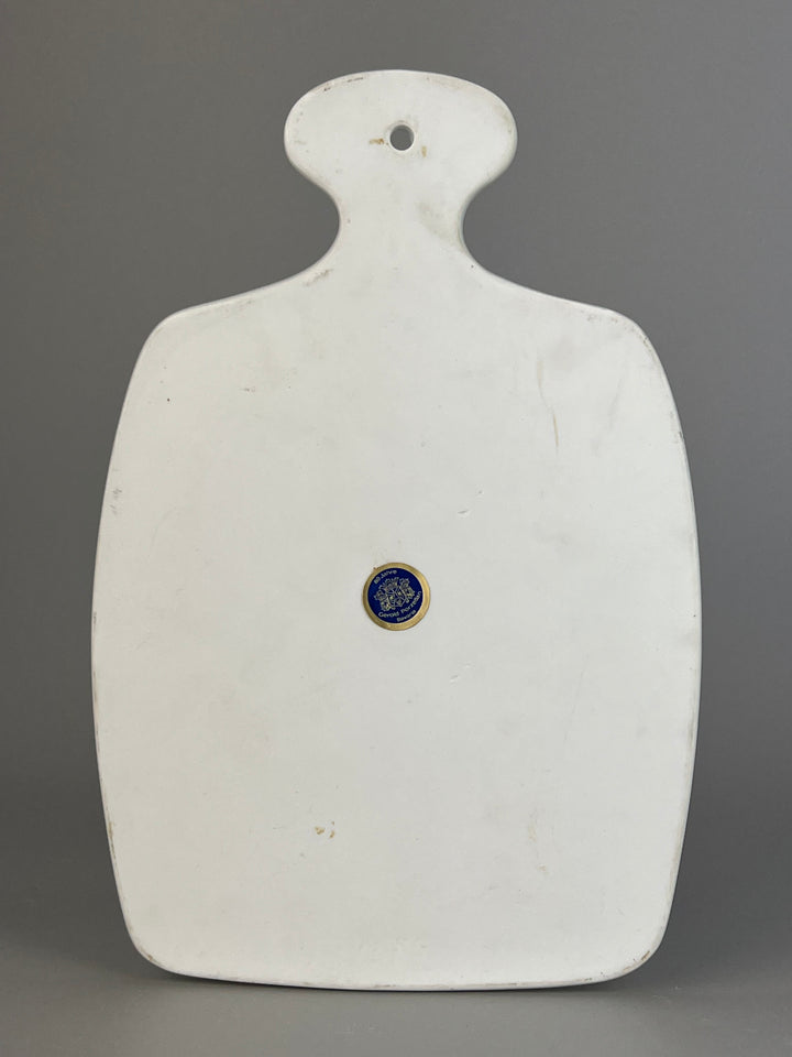 Tagliere in porcellana decoro blu