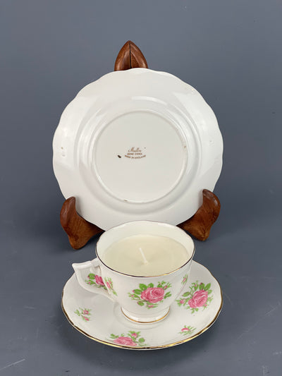 Candela trio tazza da tè porcellana inglese Melba Bone China