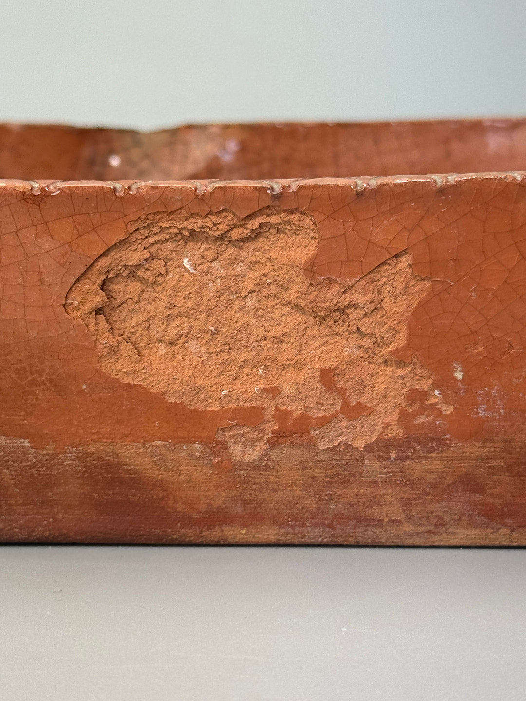 Pirofila in terracotta con manici vintage produzione artigianale
