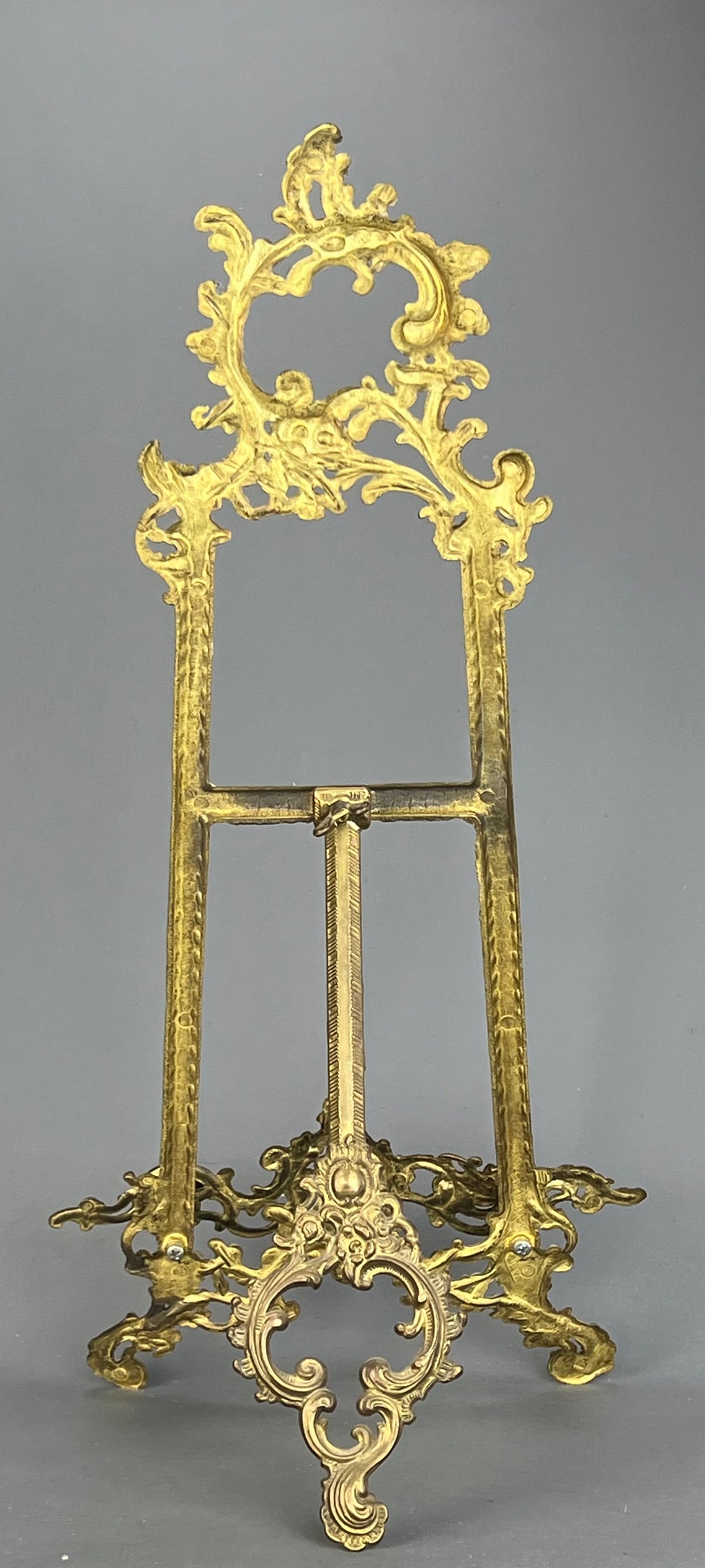 Cavalletto da tavolo ottone stile rococò vintage