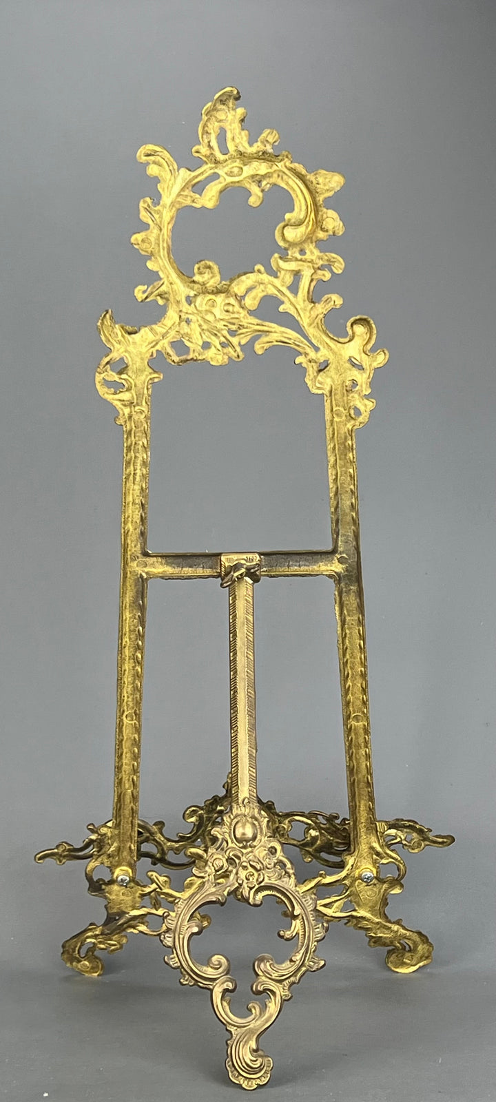 Cavalletto da tavolo ottone stile rococò vintage