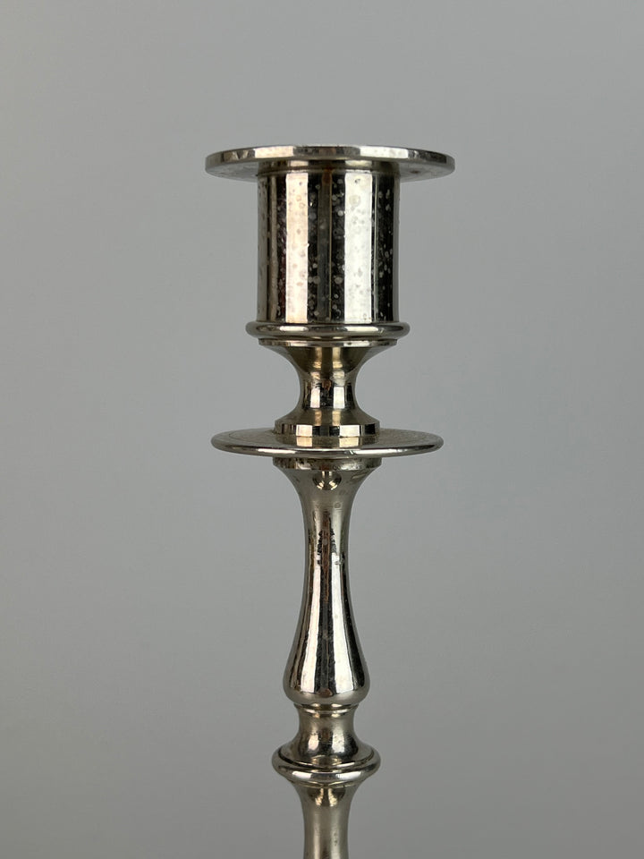 Coppia portacandele metallo vintage
