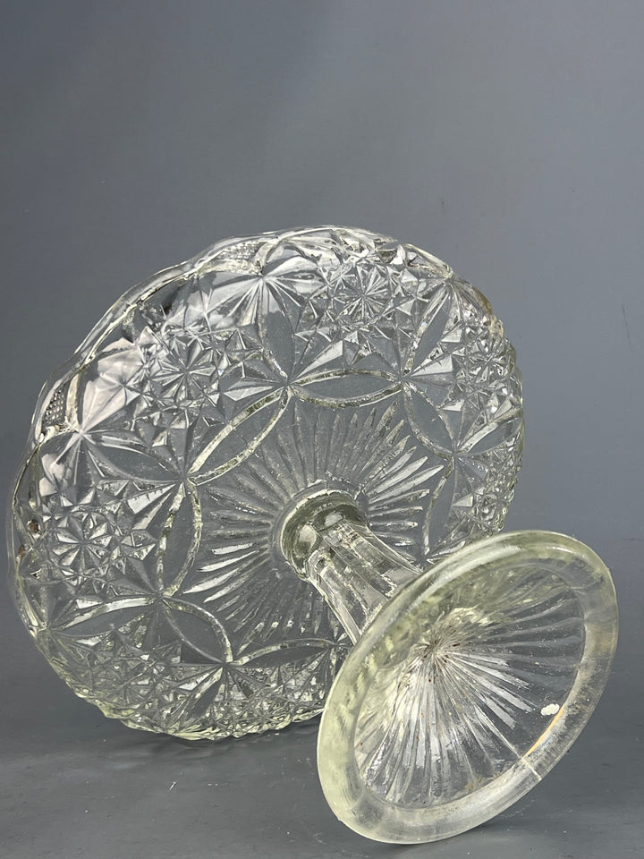 Alzata vetro pressato vintage