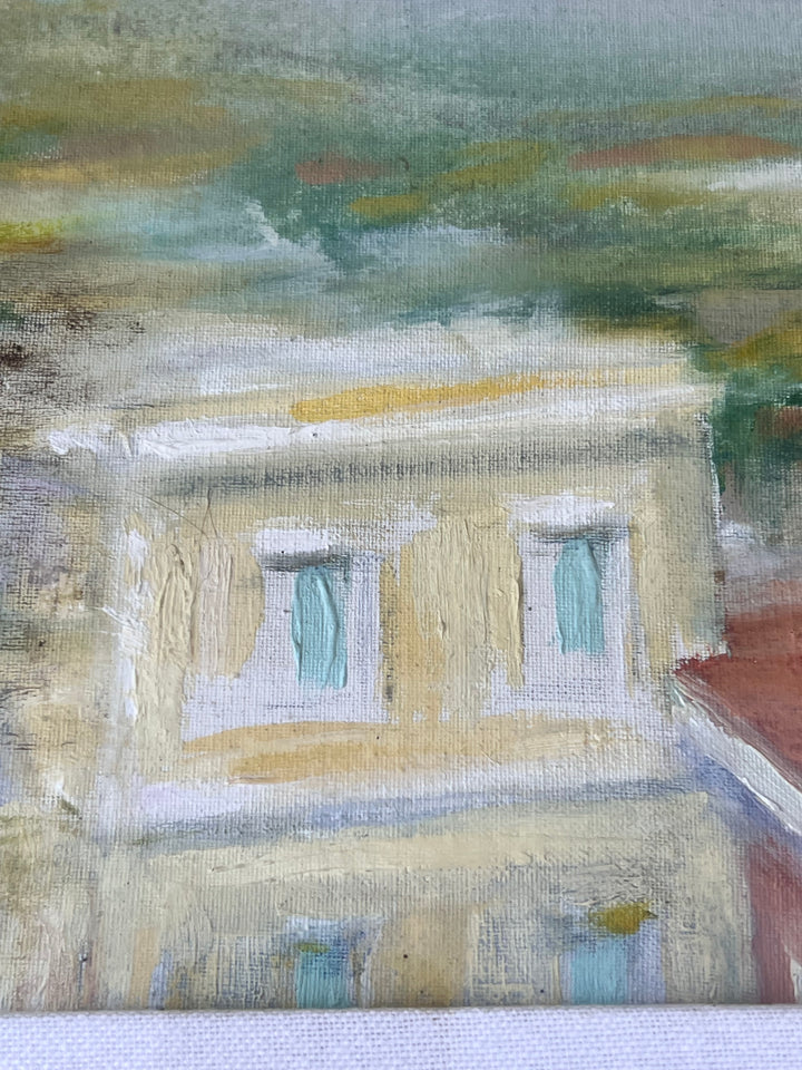 Quadro olio su tela paesaggio Fiuggi