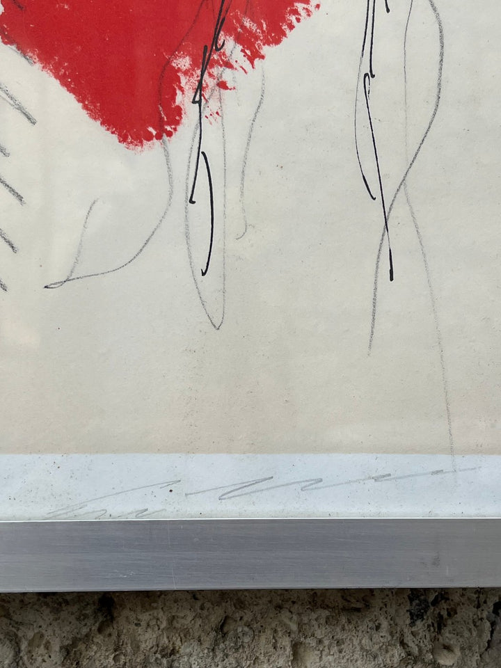 Litografia Ritratto Espressivo Ernesto Treccani