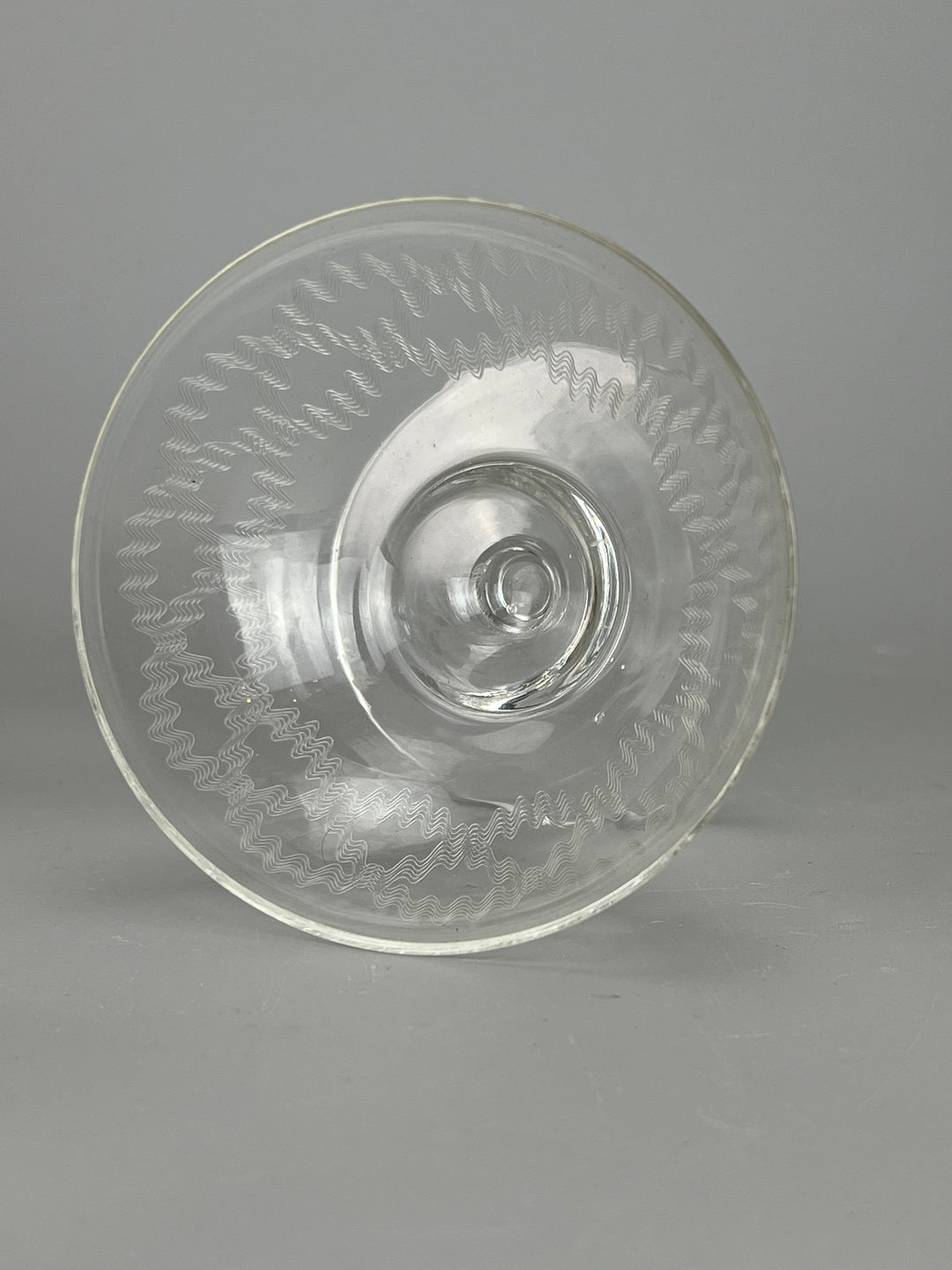 Set dodici coppe champagne cristallo inciso