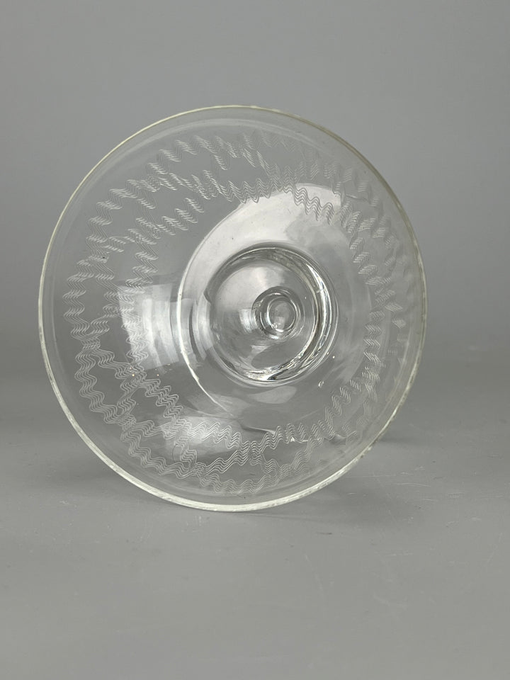 Set dodici coppe champagne cristallo inciso