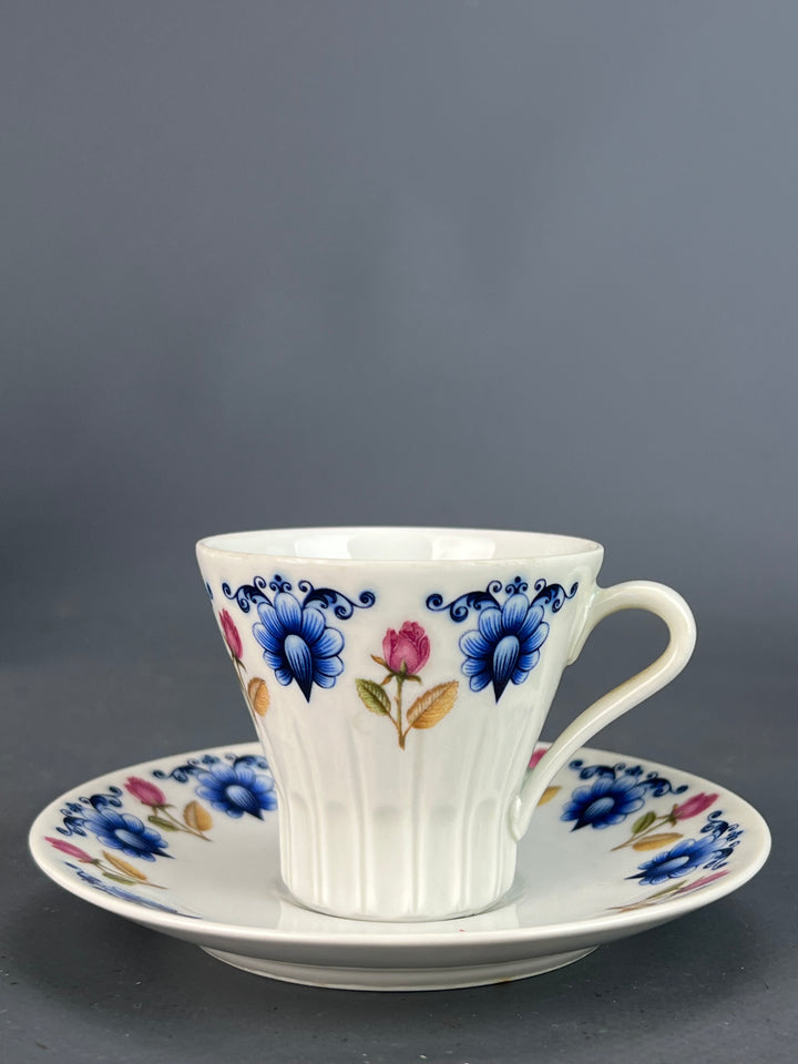 Servizio caffè dodici persone decoro floreale Bavaria