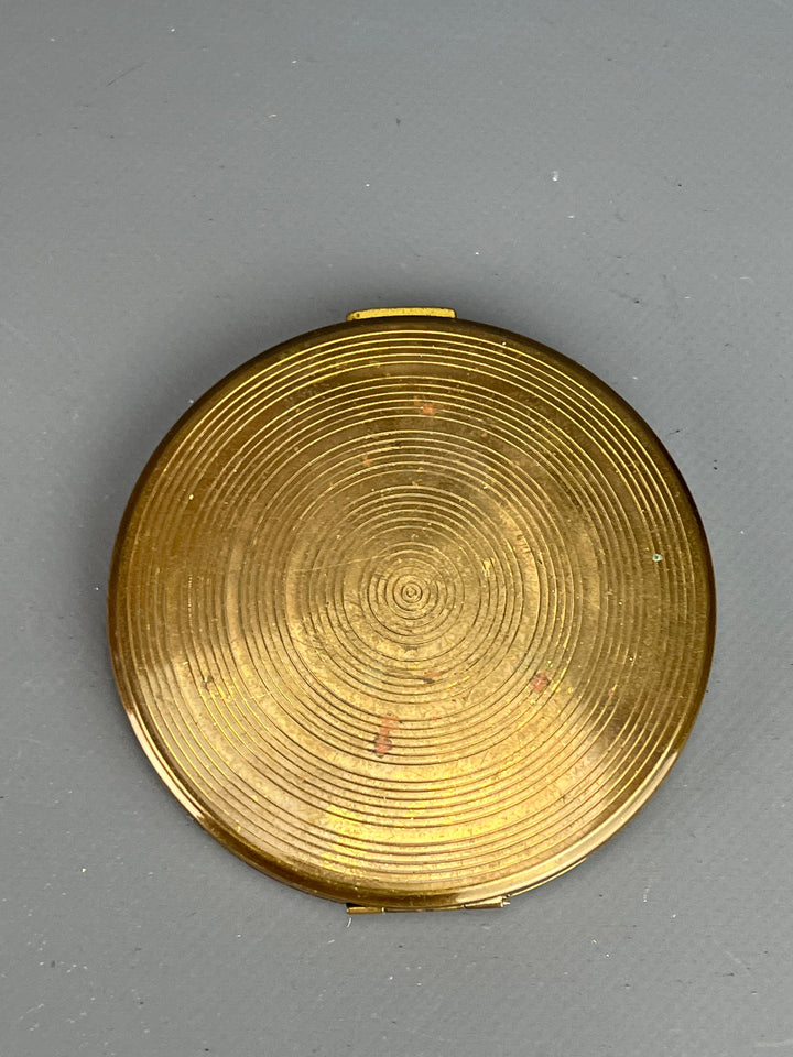 Portacipria vintage metallo dorato decorato