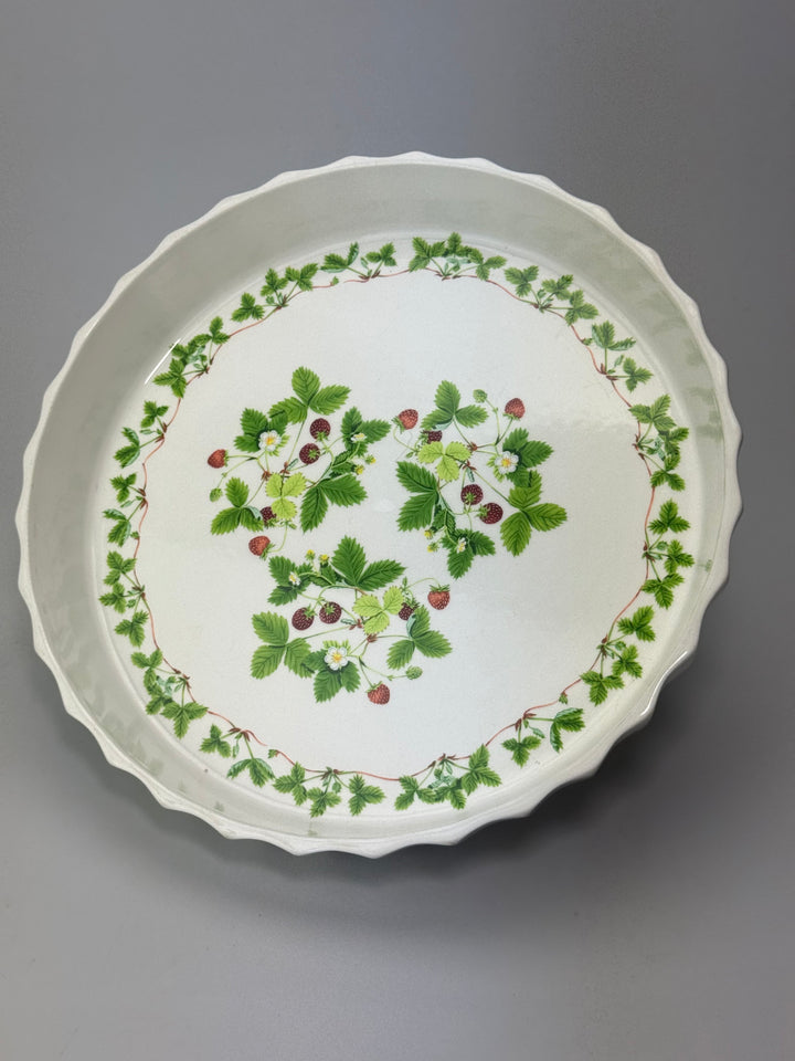 Pirofila in ceramica vintage Portmeirion con decoro fragoline di bosco