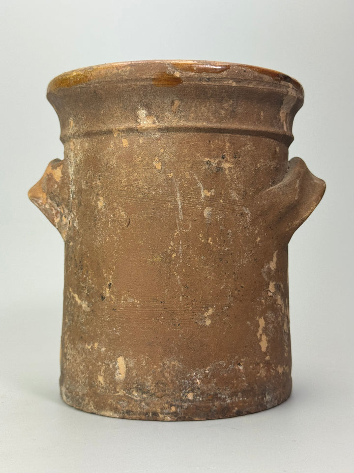 Vaso Antico in terracotta con manici Ceramica Popolare Rustica
