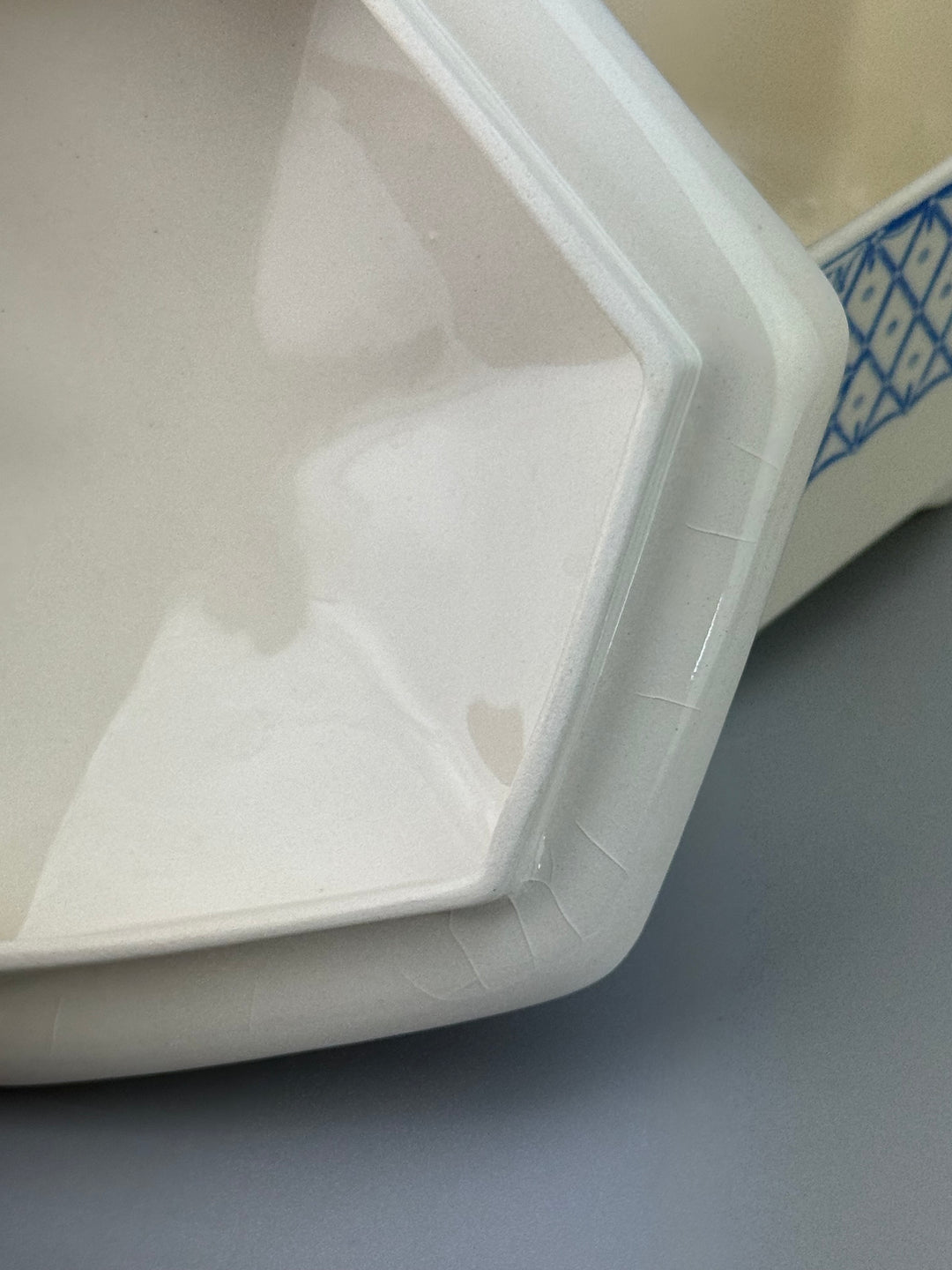 Scatola ceramica Mason's decoro floreale Stratford vintage