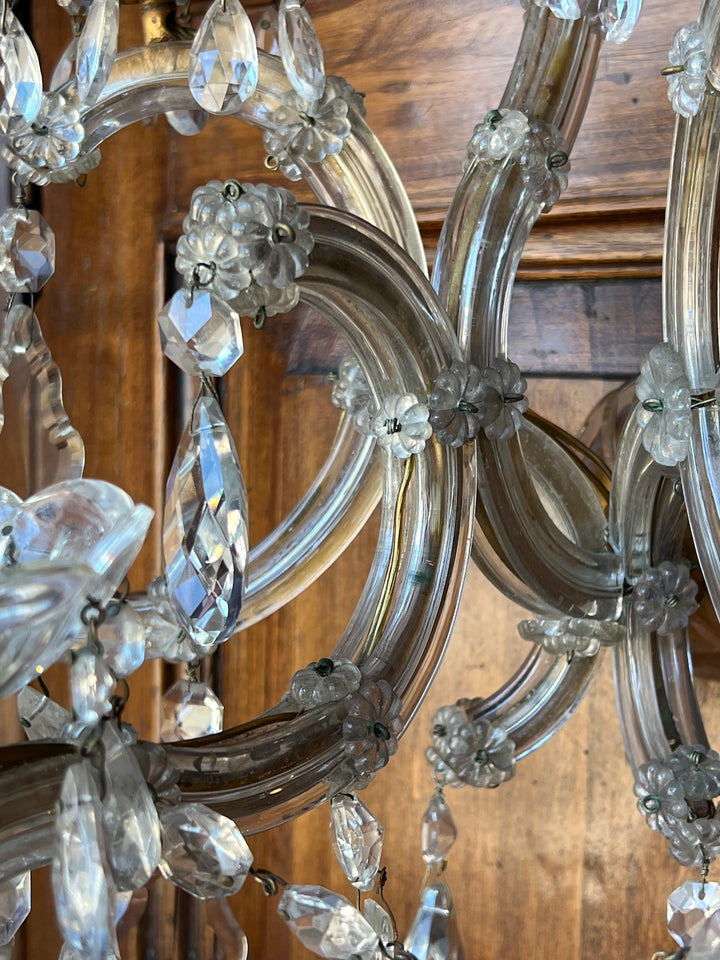 Coppia applique cinque luci stile Maria Teresa