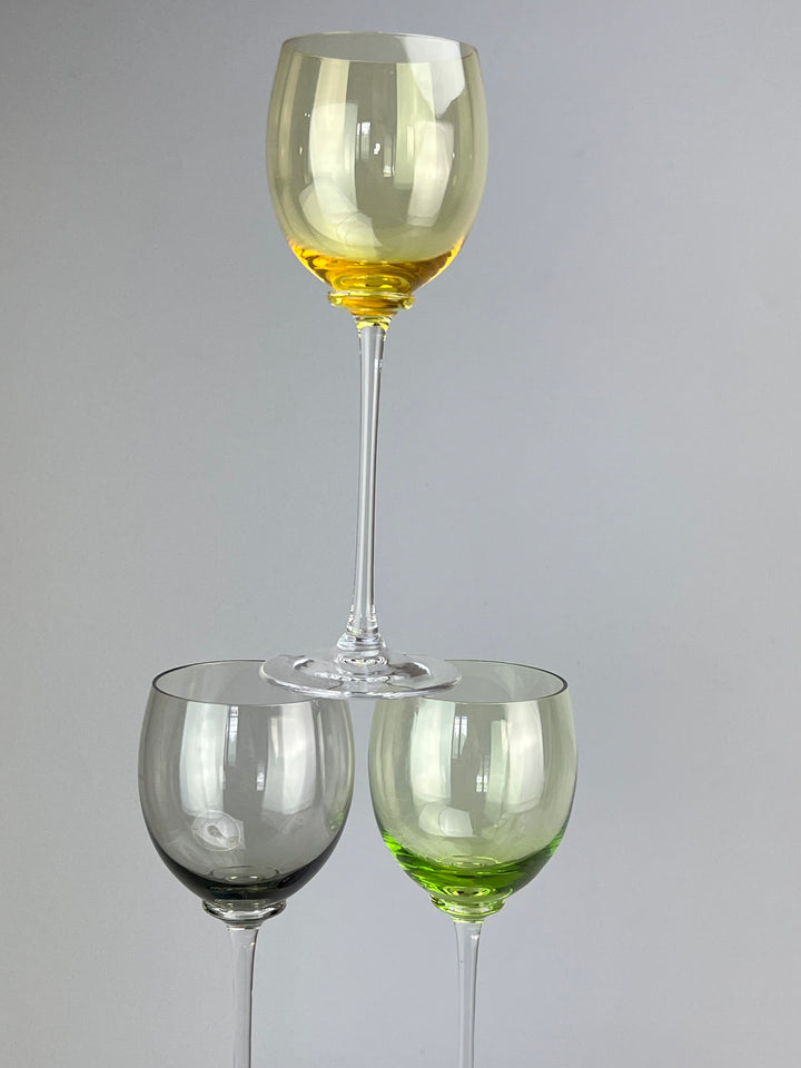 Set di 6 calici da vino in cristallo colorato Cristal Sèvres