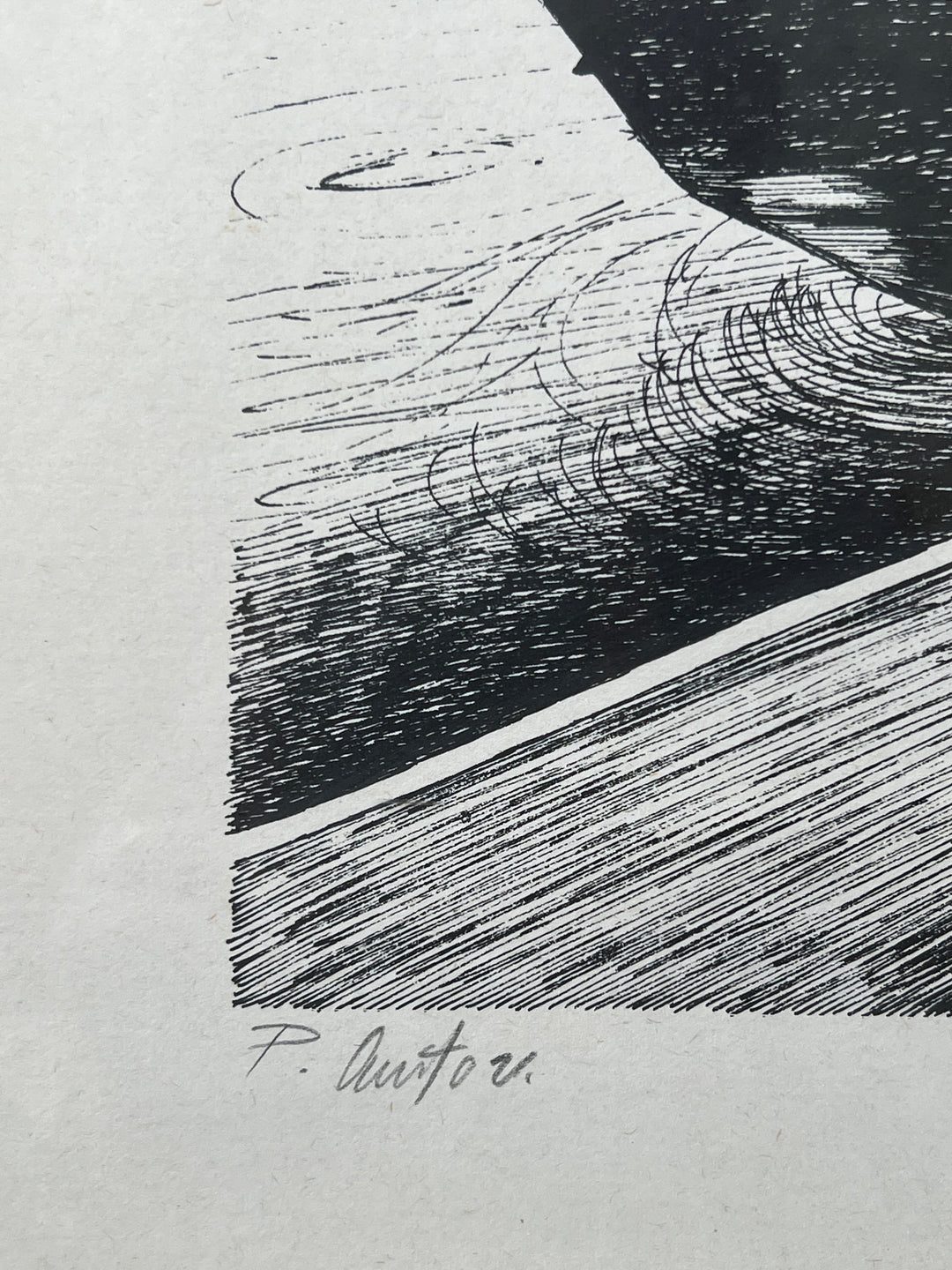Stampa d’Arte – Prova d’Autore Firmata, Scena Portuale con Vele