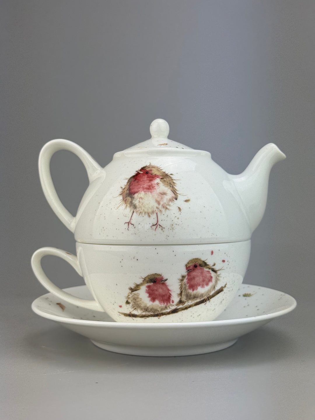 Tazza da tè con teiera Impilabile Royal Worcester Wrendale Designs