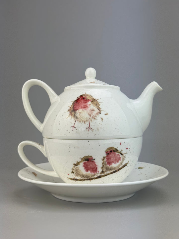 Tazza da tè con teiera Impilabile Royal Worcester Wrendale Designs
