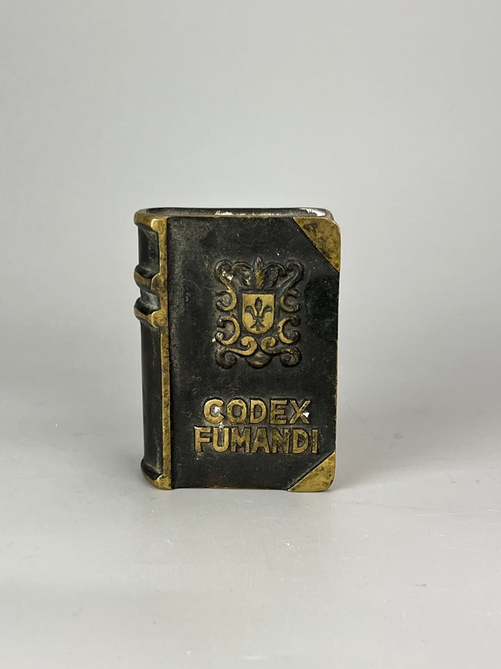 Posacenere bronzo a forma di Libro "Codex Fumandi"