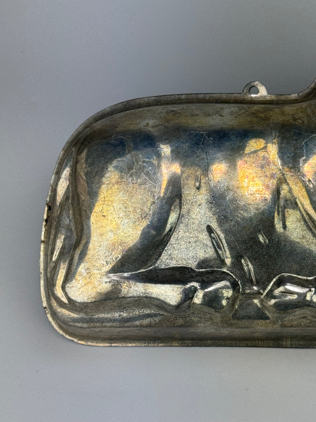 Stampo vintage a forma di agnello in metallo