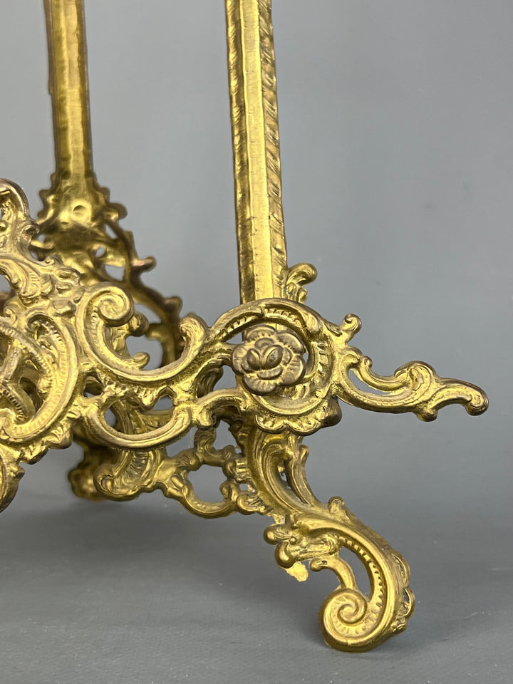 Cavalletto da tavolo ottone stile rococò vintage