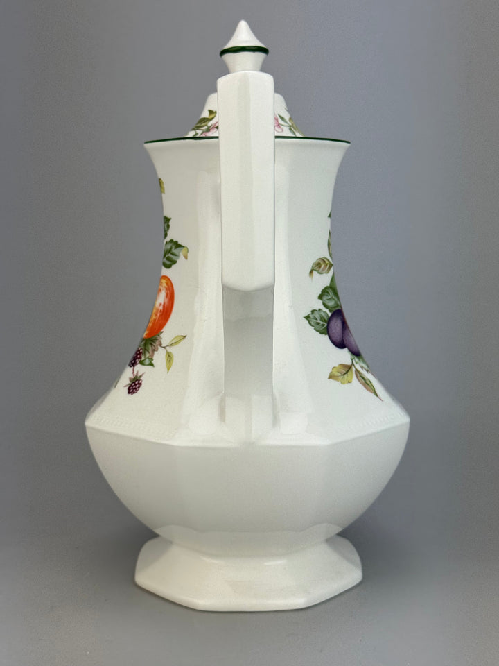 Caffettiera in ceramica inglese Johnson Bros decoro Fresh Fruit