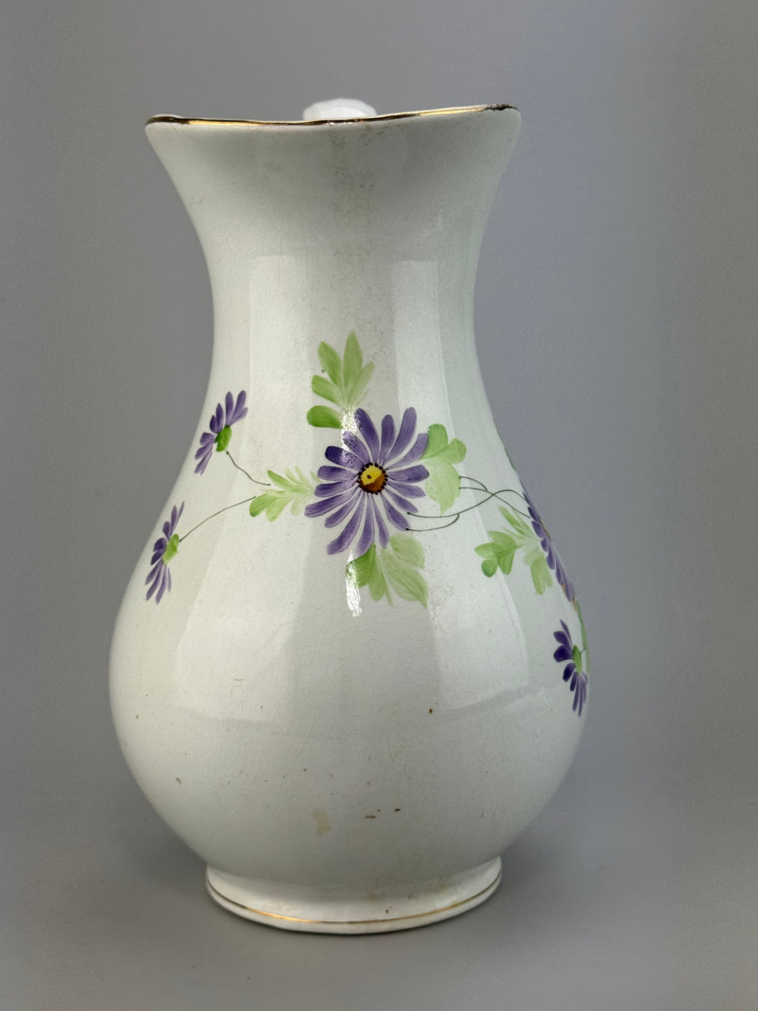 Brocca in ceramica dipinta a mano Società Ceramica Lombarda Milano