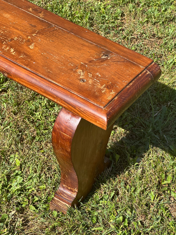 Panche rustiche in legno massello vintage