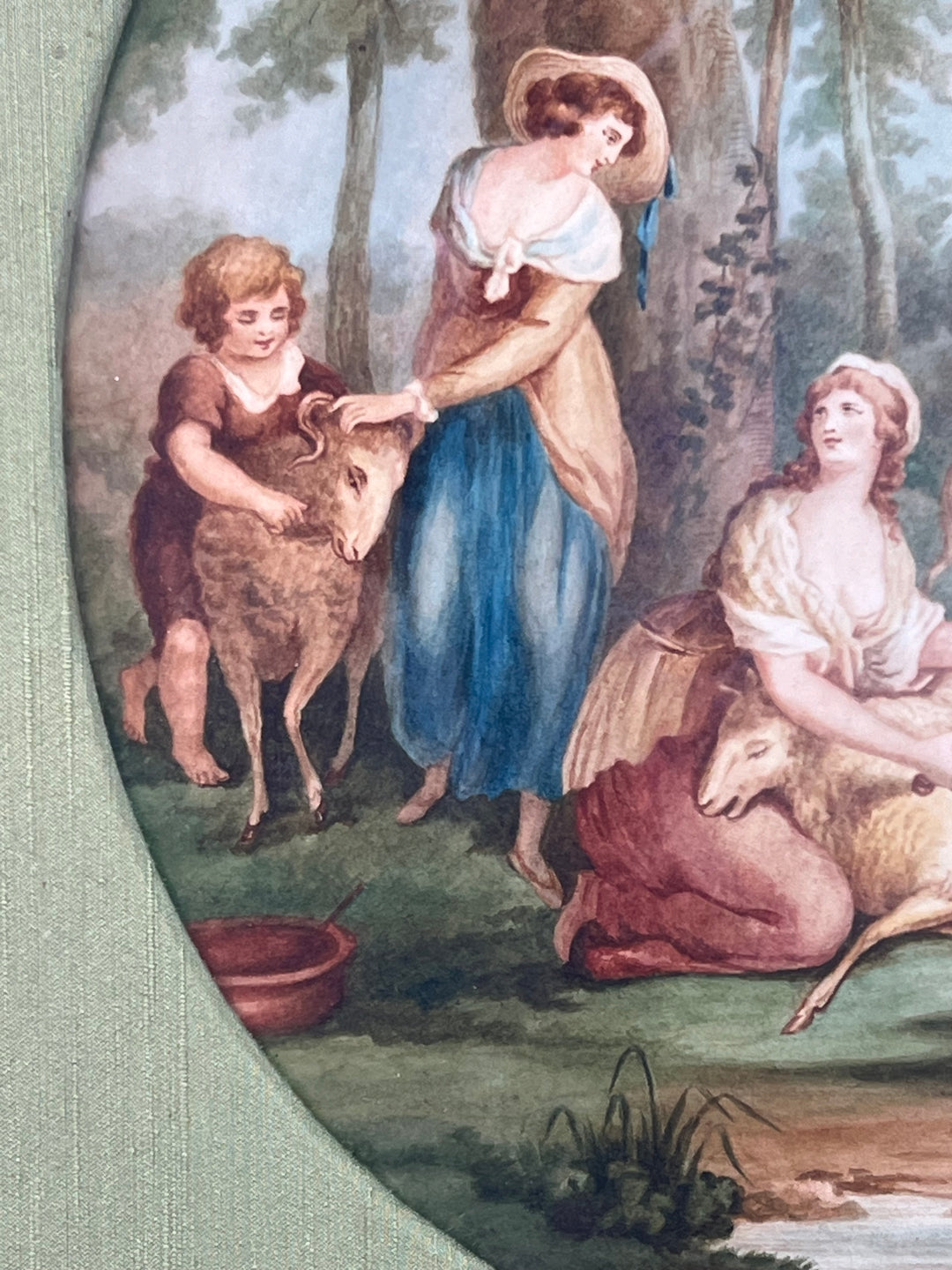 Quadro scena classica tecnica mista