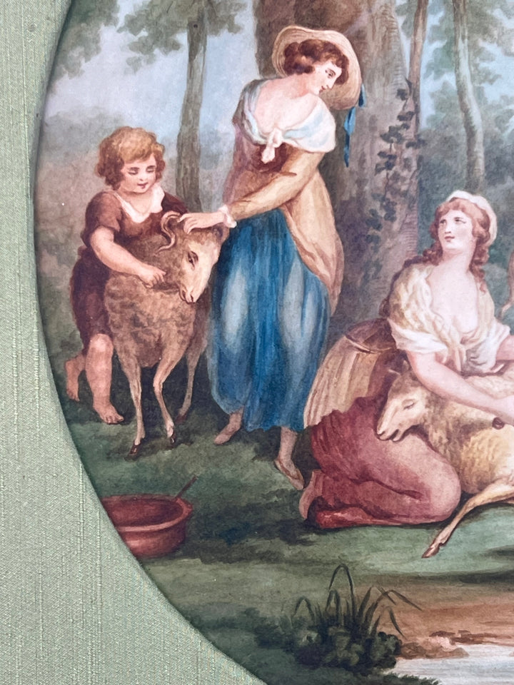 Quadro scena classica tecnica mista