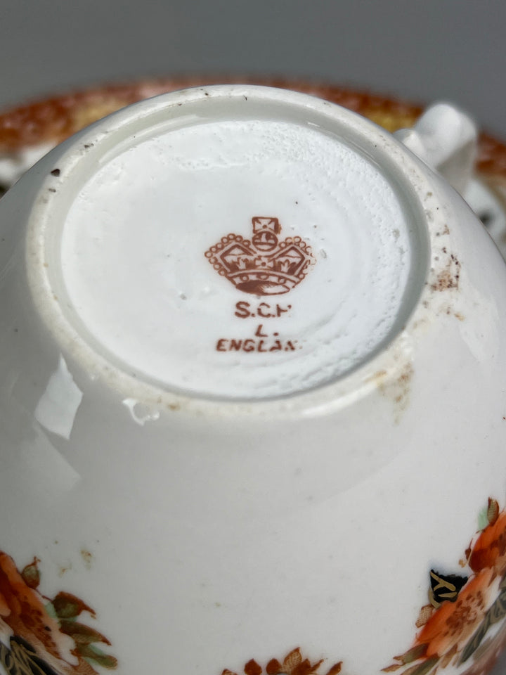 Trio tazza da tè in porcellana inglese