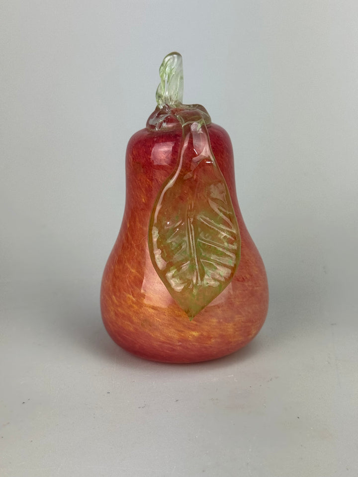 Set di frutta decorativa in vetro soffiato colorato 6 pezzi vintage