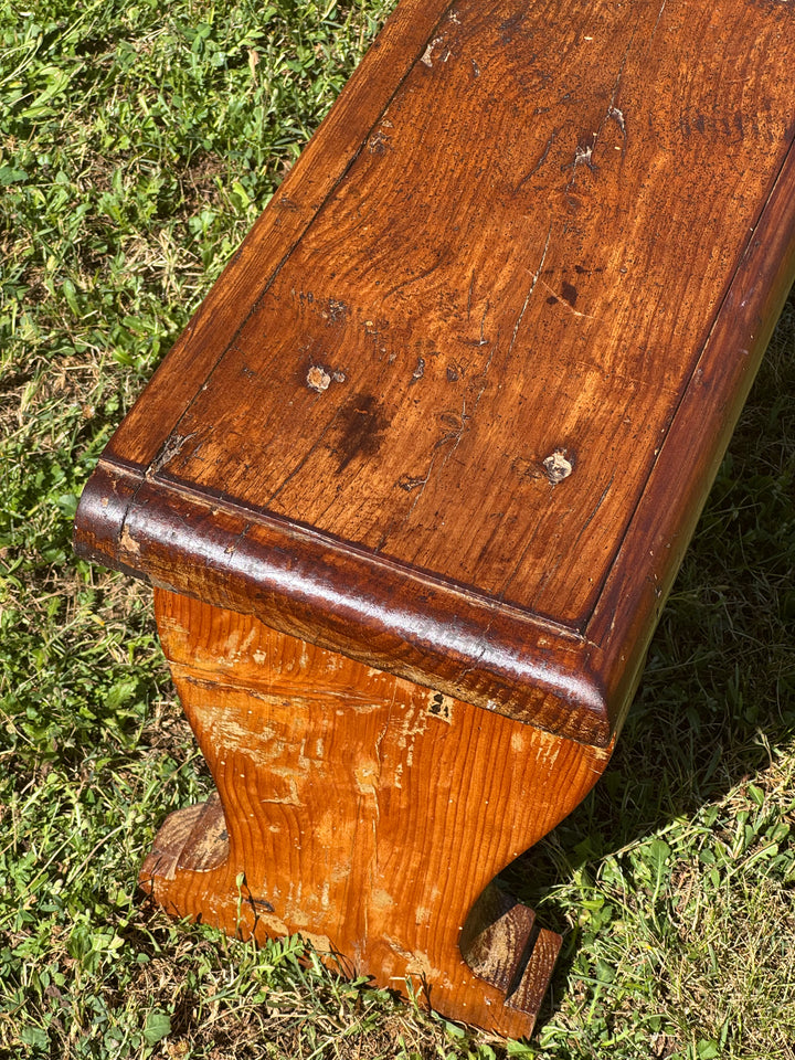 Panche rustiche in legno massello vintage