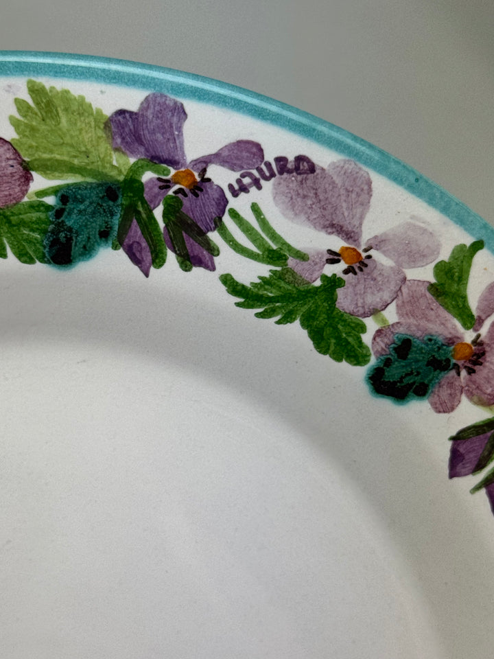 Set di 6 Piattini in ceramica dipinta a mano Bandarin Sorano